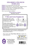 3in Kite and Crown One-derful One Patch Templates