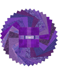 10" Squares Amethyst Royale 42pcs