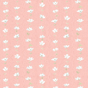 Daisy Days Pink/Cream Floral Stripe