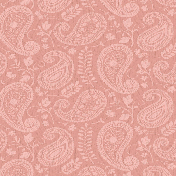 Daisy Days Pink Tonal Paisley