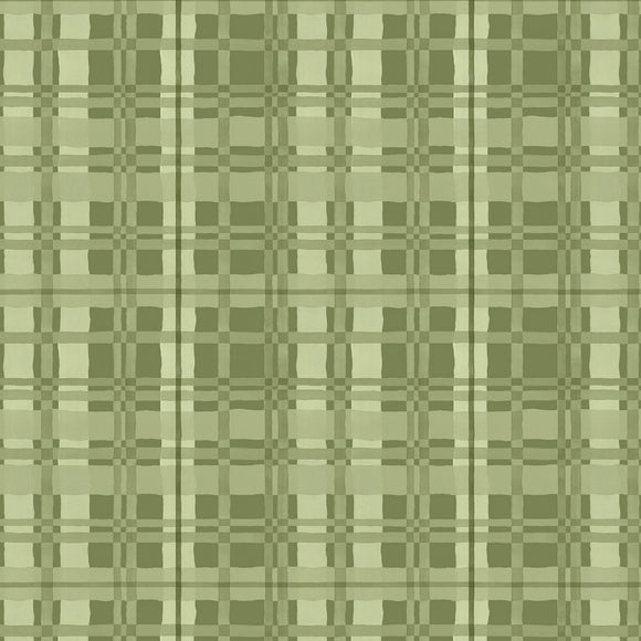 Green Fields  Forest Plaid