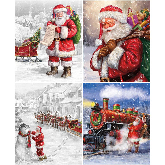 More Christmas Wishes Panel Bundle 4pcs
