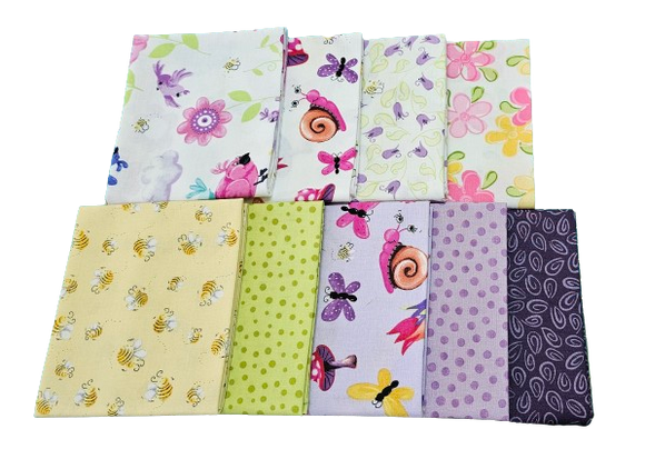 Susybee Pretty In Pink Fat Quarter Bundle - 9pcs