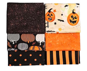 Halloween Fat Quarter Bundle 6 Pcs - Revised 10/16/24