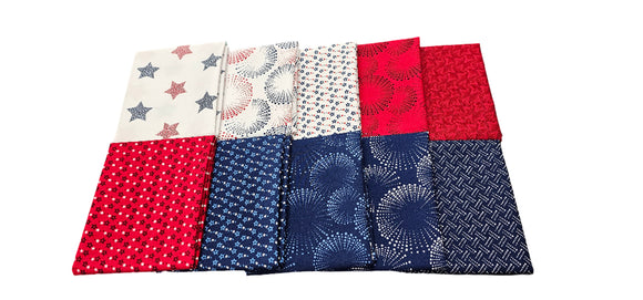 Documentaries Fat Quarter Bundle - 10Pcs