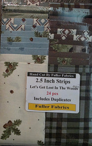 Let's Get Lost in the Woods 2.5" Strips 24pcs