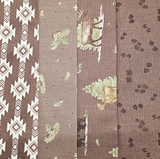 Let's Get Lost In The Woods Browns Rail Fence Quilt Kit-32" x 48"
