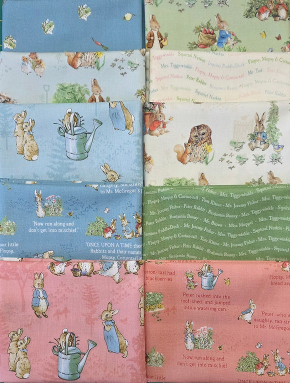 Peter Rabbit™ Fat Quarter Bundle 10pcs