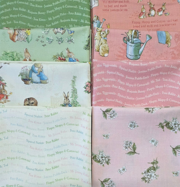 Peter Rabbit™ Girl Fat Quarter Bundle 8pcs