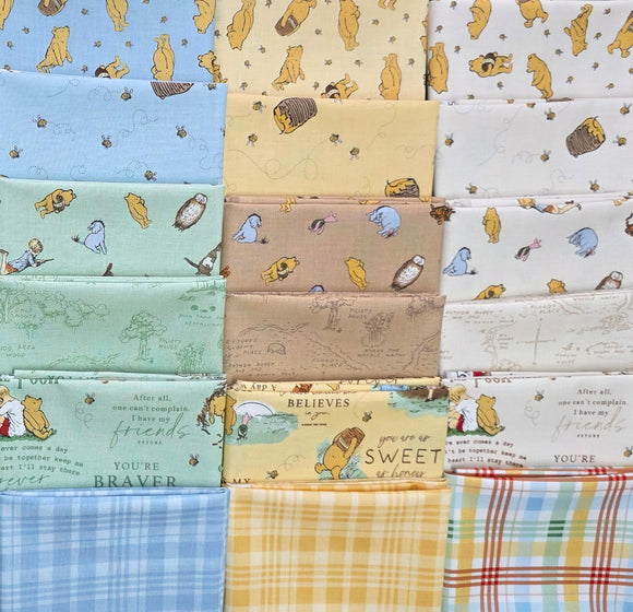 Winnie the Pooh Fat Quarter Bundle 18pcs