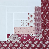 Heartfelt Log Cabin Block Kit - Makes a 42 x 56 Quilt Top