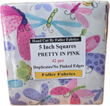 Pretty in Pink 5 inch Stacker 42pcs Handcut