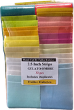 Gelato Ombre 2.5" Strips 32pcs - Handcut by Fuller Fabrics