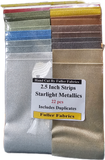 Maywood Studio Starlight Metallics  2.5" Strips - 22pcs - Handcut