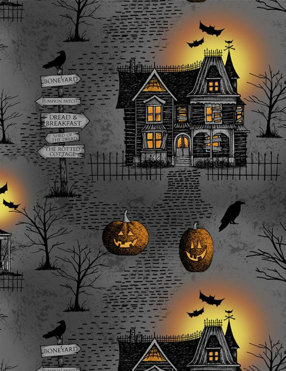 Moonlit Manor Large All Over Black