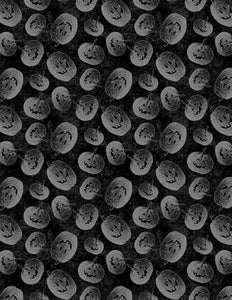Moonlit Manor Tossed Jack o’ Lanterns Black/Gray