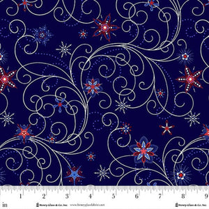Henry Glass Patriotic Pop-Pearlescent- Navy