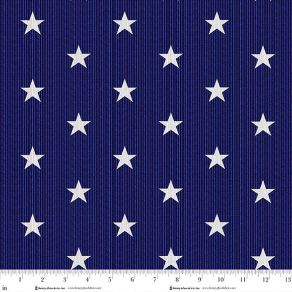 Henry Glass Patriotic Pop Navy Stars