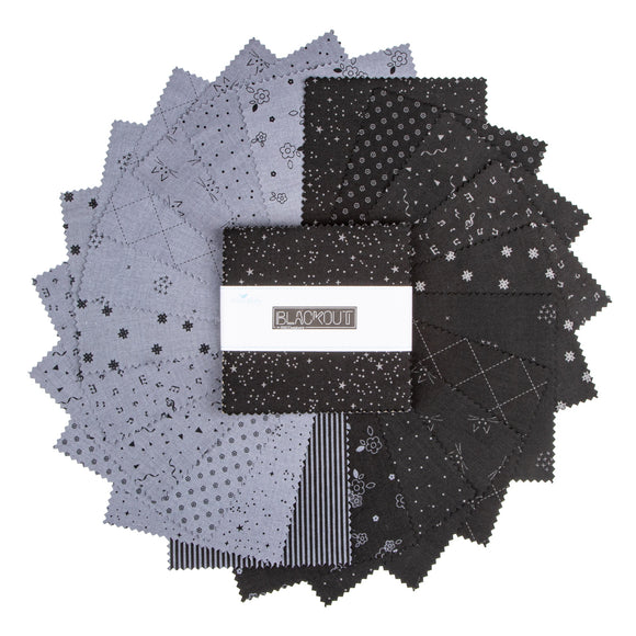 Blackout 5in Squares, 42pcs/bundle