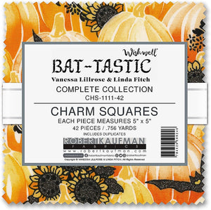 5in Squares Bat Tastic 42pcs