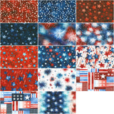 Stars and Stripes 10-inch Squares 42pcs