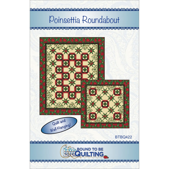 Poinsettia Roundabout Quilt Pattern