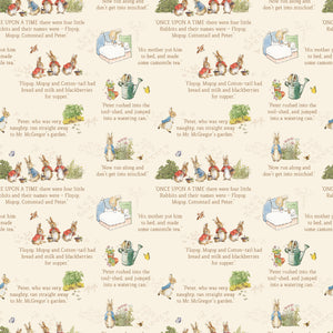 The Tale of Peter Rabbit Text Cream