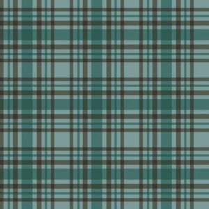 Lets Get Lost in the Woods Plaid Teal