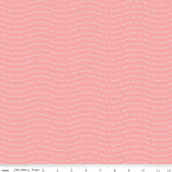 Peter Rabbit™ & Friends Text Sugar Pink
