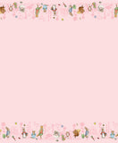 Peter Rabbit™ & Friends Border Print Pink