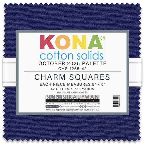 October 2025 Palette 5in Squares Kona Cotton 42pcs/bundle