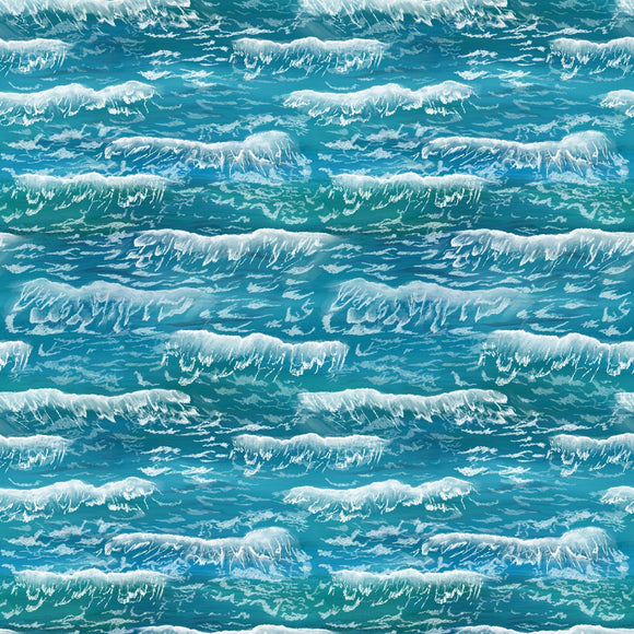 Cottage Dreams Digital Waves Teal