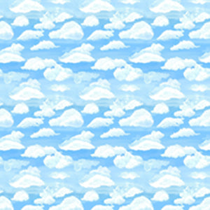 Cottage Dreams Digital Clouds Light Blue