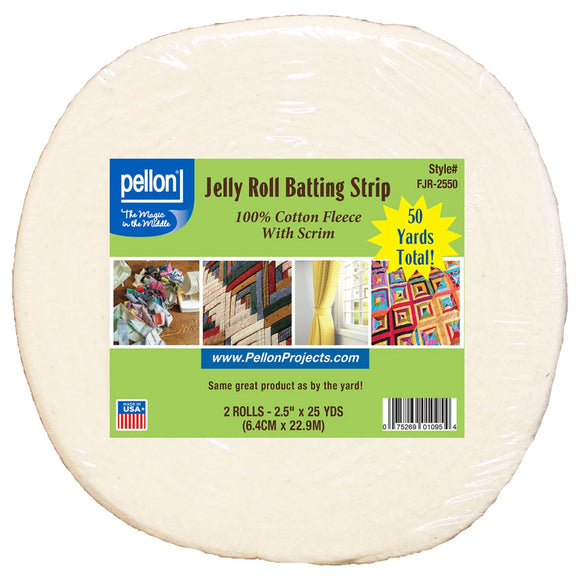 Pellon Cotton with Scrim Jelly Roll 2-1/2in x 50yds