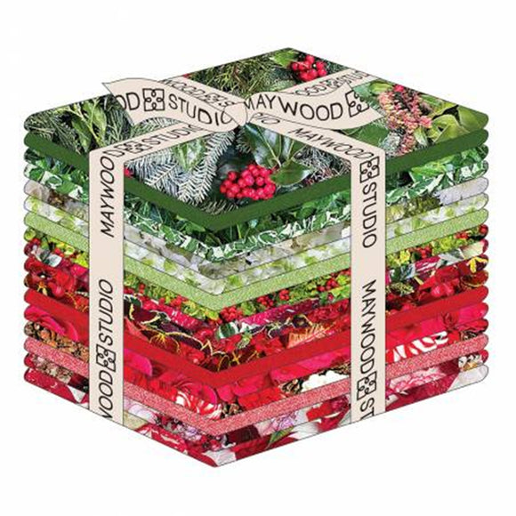 Hand Picked Christmas Fat Quarters 17pcs