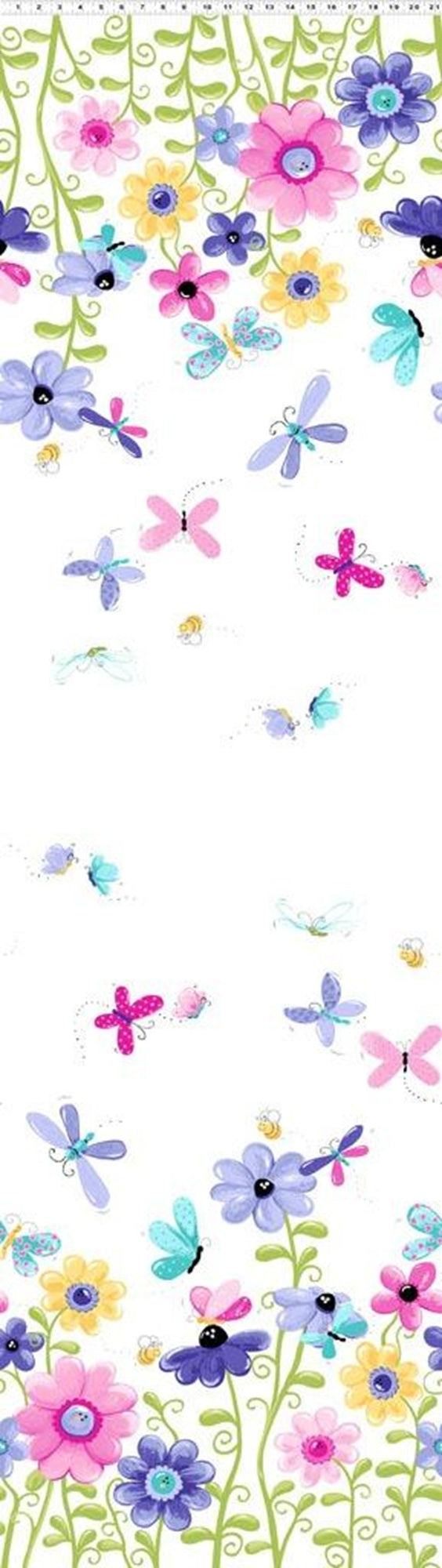 Flutter the Butterfly Double Border Purple