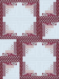 Heartfelt Log Cabin Block Kit - Makes a 42 x 56 Quilt Top