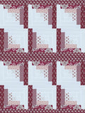 Heartfelt Log Cabin Block Kit - Makes a 42 x 56 Quilt Top