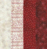 Rail Fence Quilt Kit, Summertime Red Prints 32" x 48"