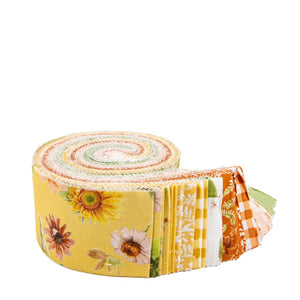 Sunflower Whispers 2.5" Rolie Polie 40pcs