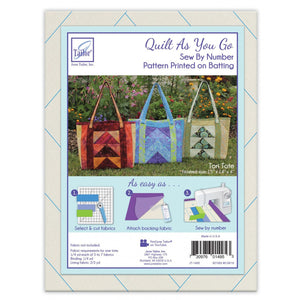 Tori Tote Quilt As You Go Pre-Printed Batting