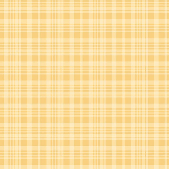 Winnie the Pooh Plaid Yellow Yardage