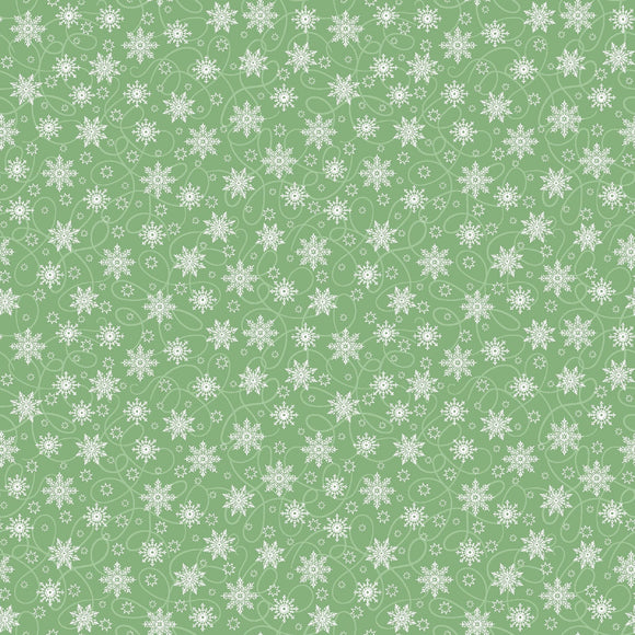Christmas Night Mini Snow Flurry - Light Green
