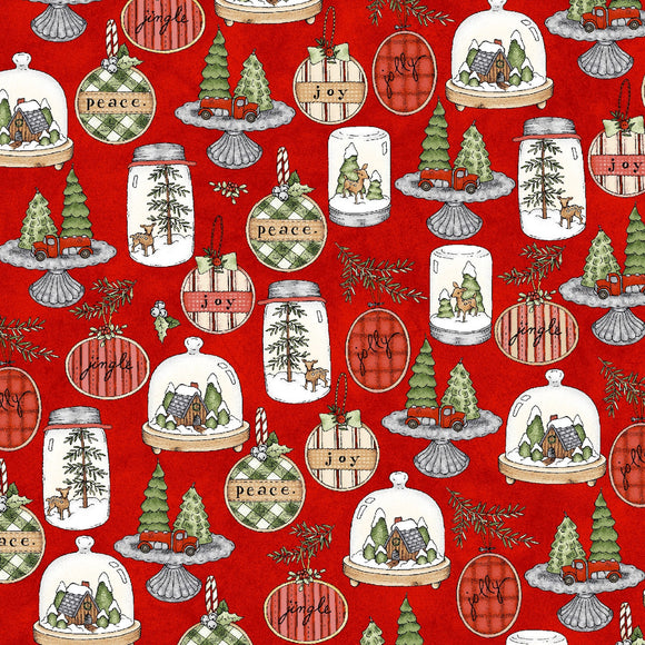 Homemade Holidays Homemade Centerpieces Red Yardage