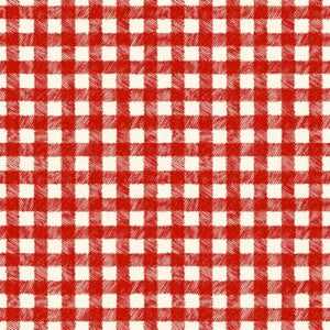 Homemade Holidays Red Woven Plaid Yardage