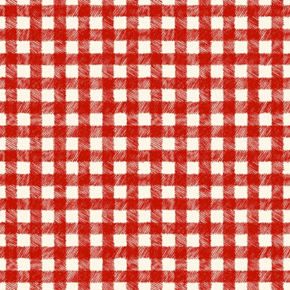 Homemade Holidays Red Woven Plaid Yardage