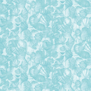 Seascape Packed Shells Aqua