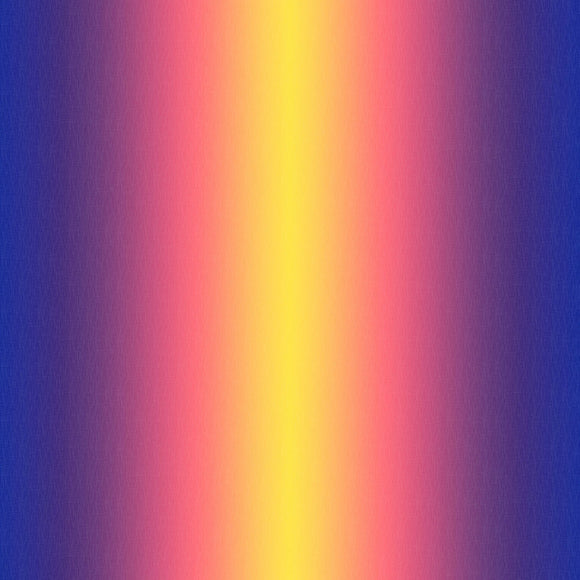 Gelato Ombre Deep Blue/Pink/Yellow Yardage