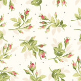 Heather Tossed Floral Buds Cream