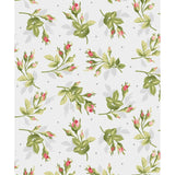 Heather Tossed Floral Buds White